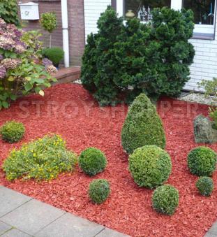 Щепа красная фр 2-4см, мешок 60л